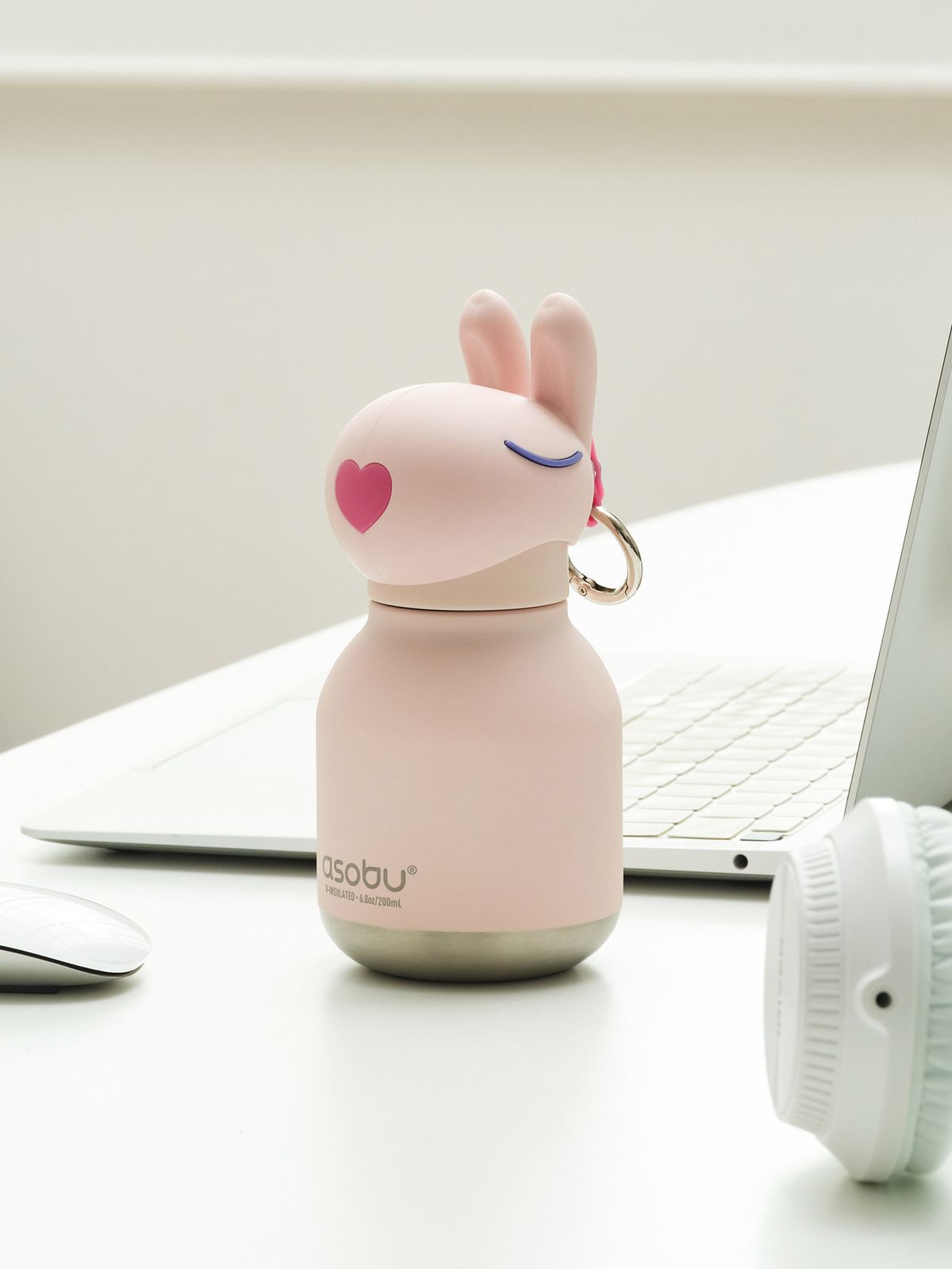 아소부(ASOBU) 진공스텐 보온보냉 캐릭터 키링 텀블러 미니 베스티 200ml