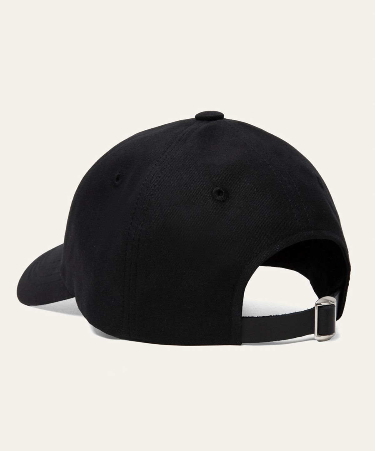 비베르데(VIIVERDE) Leather Logo Patch Cap Black