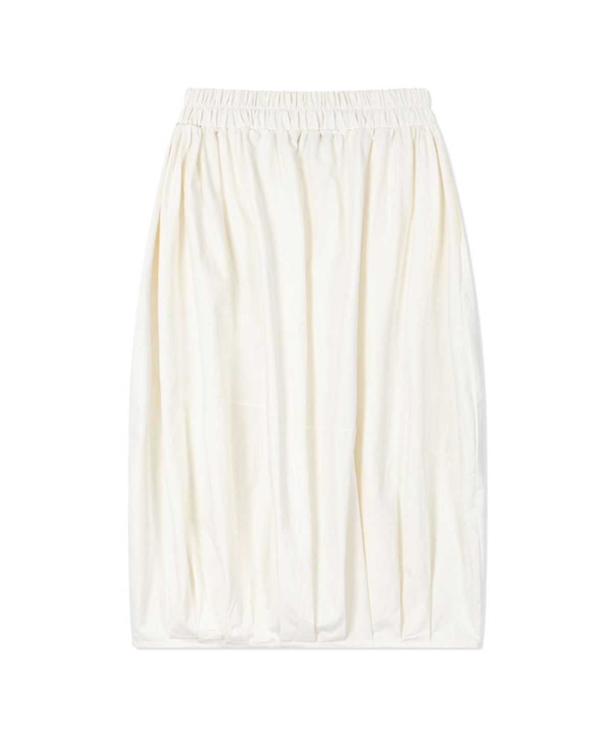 구월십일(GUWOLSIBIL) COTTON BANDING PUMP SKIRT WHITE