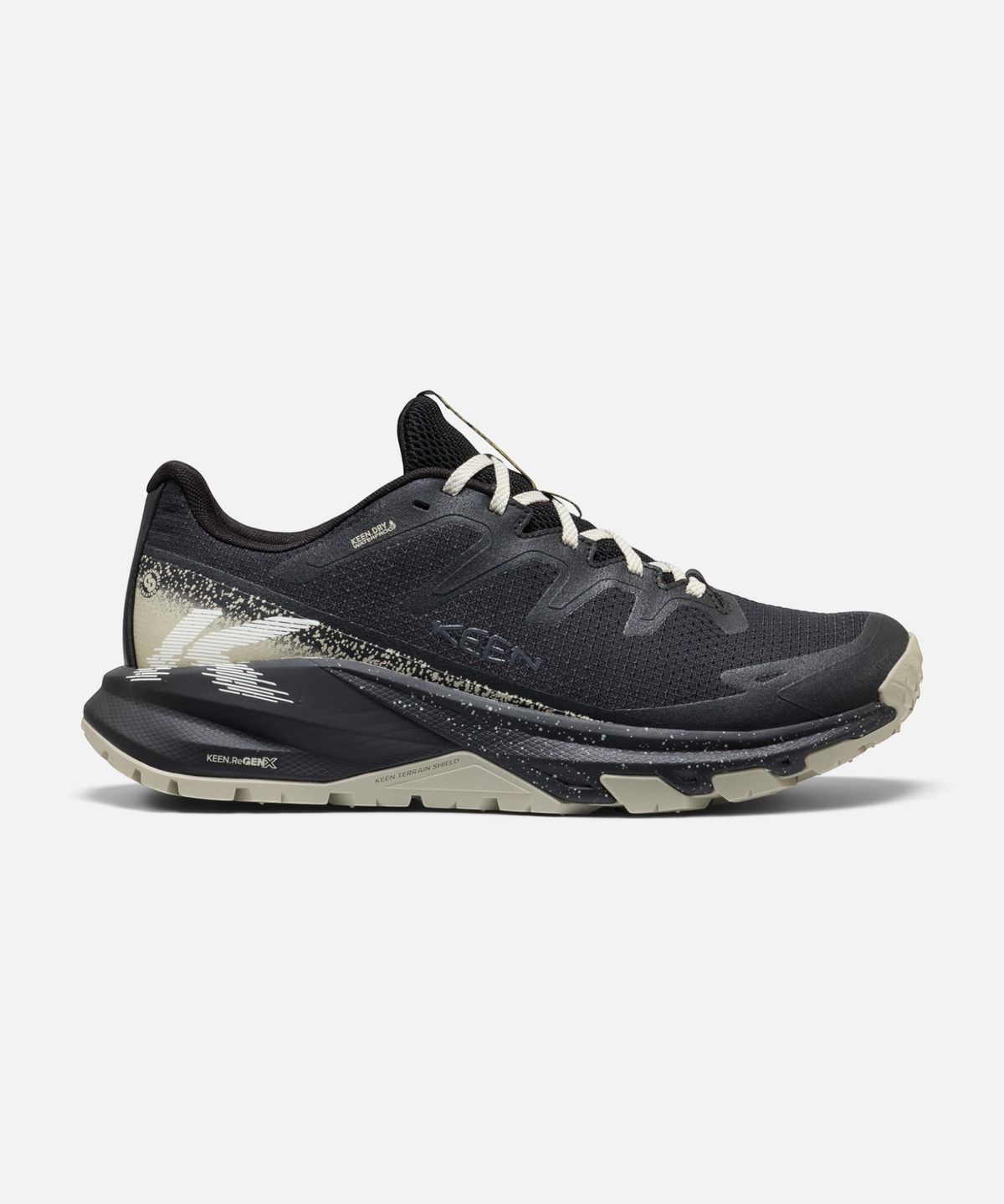 킨(KEEN) 타기 APEX 방수 블랙 남성 등산화 BLACK/GOLDEN CYPRESS