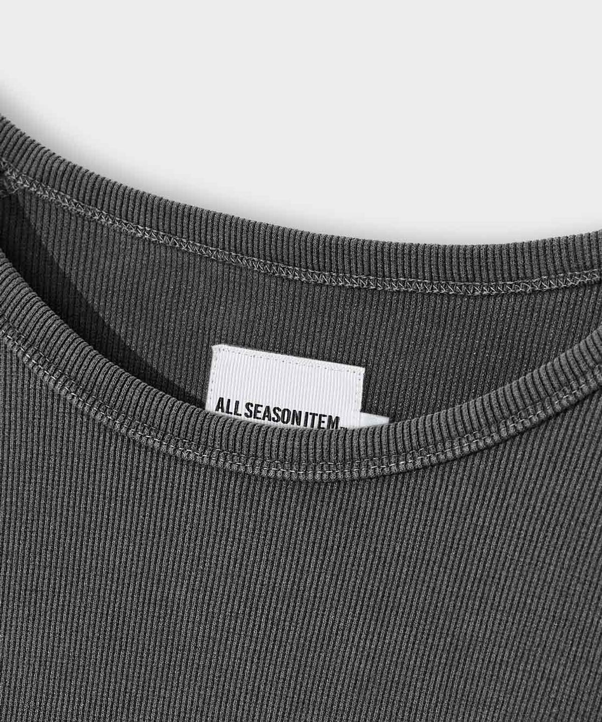 디미트리블랙(DIMITRI BLACK) 에센셜 RIBBED 롱슬리브 티셔츠_3 COLOR