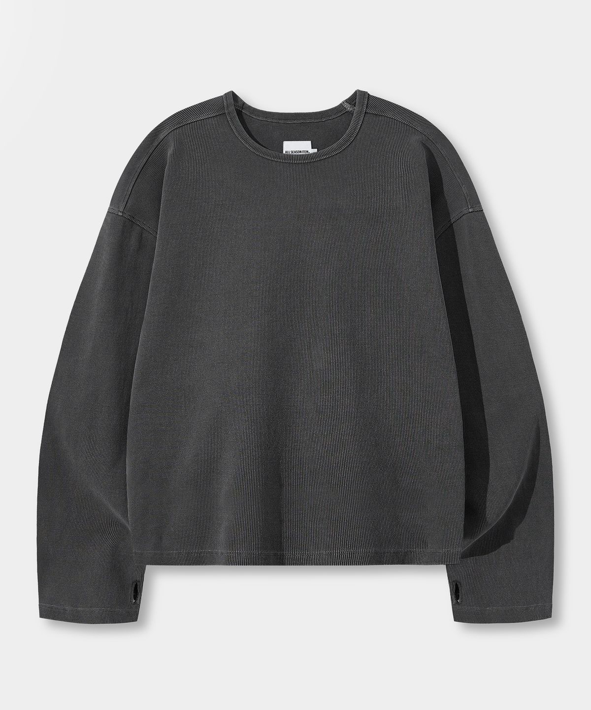 디미트리블랙(DIMITRI BLACK) 에센셜 RIBBED 롱슬리브 티셔츠_3 COLOR