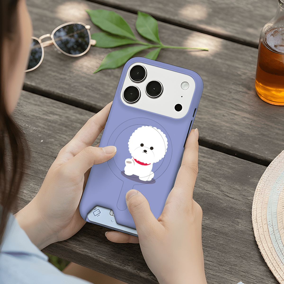 아칸(AKAN) 비숑프리제 맥세이프 카드슬라이드 케이스