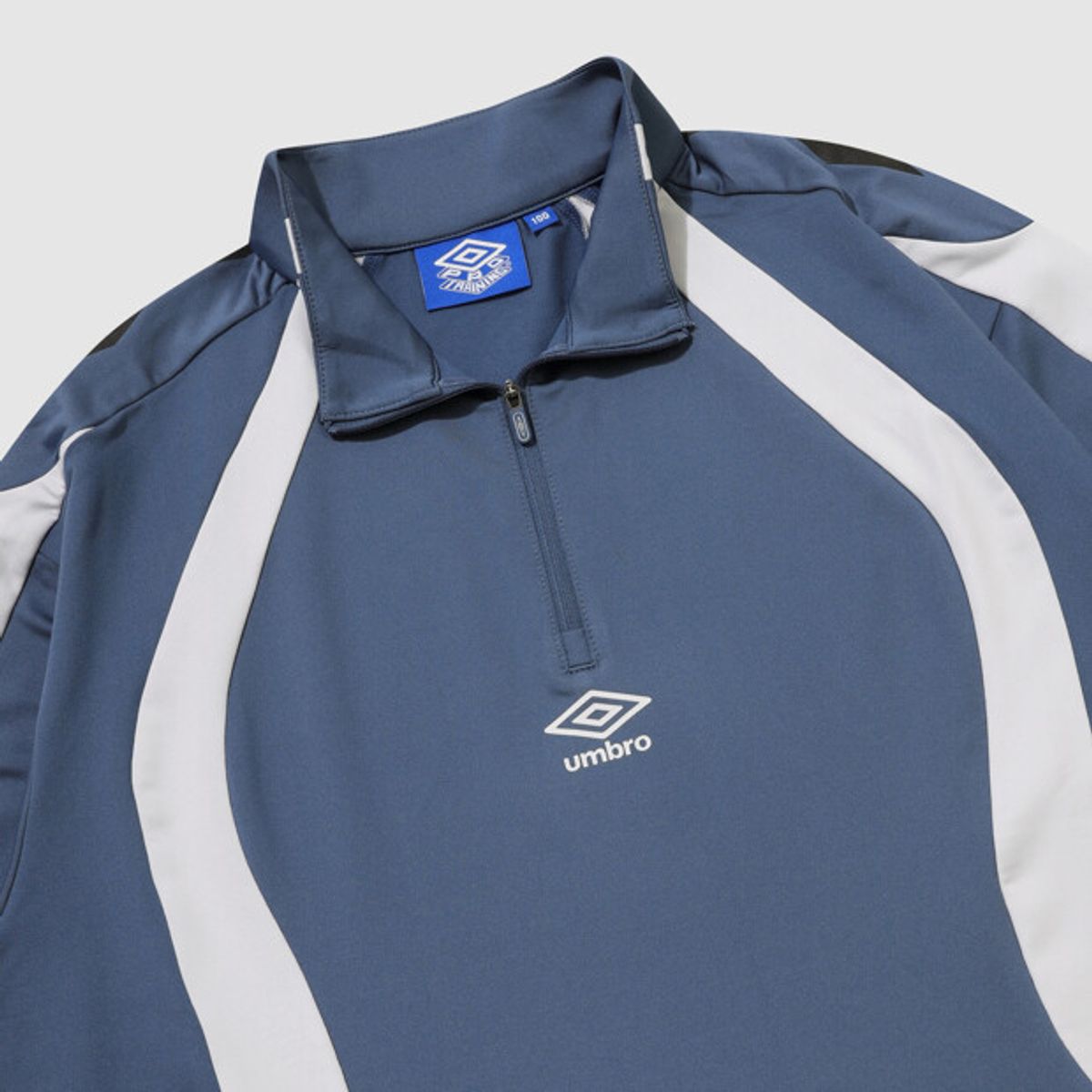 엄브로(UMBRO) PTR 풋볼 트레이닝 하프집업 블루 UR121SFS39