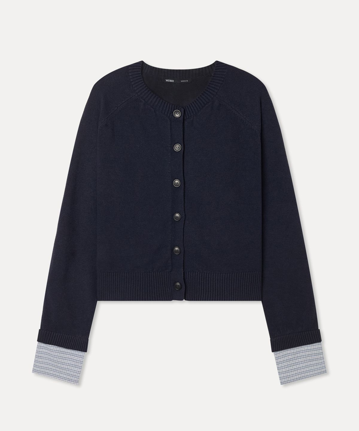 미쏘(MIXXO) 체크셔츠 레이어드 가디건 RE CKFV07T_MIWCKG33QT