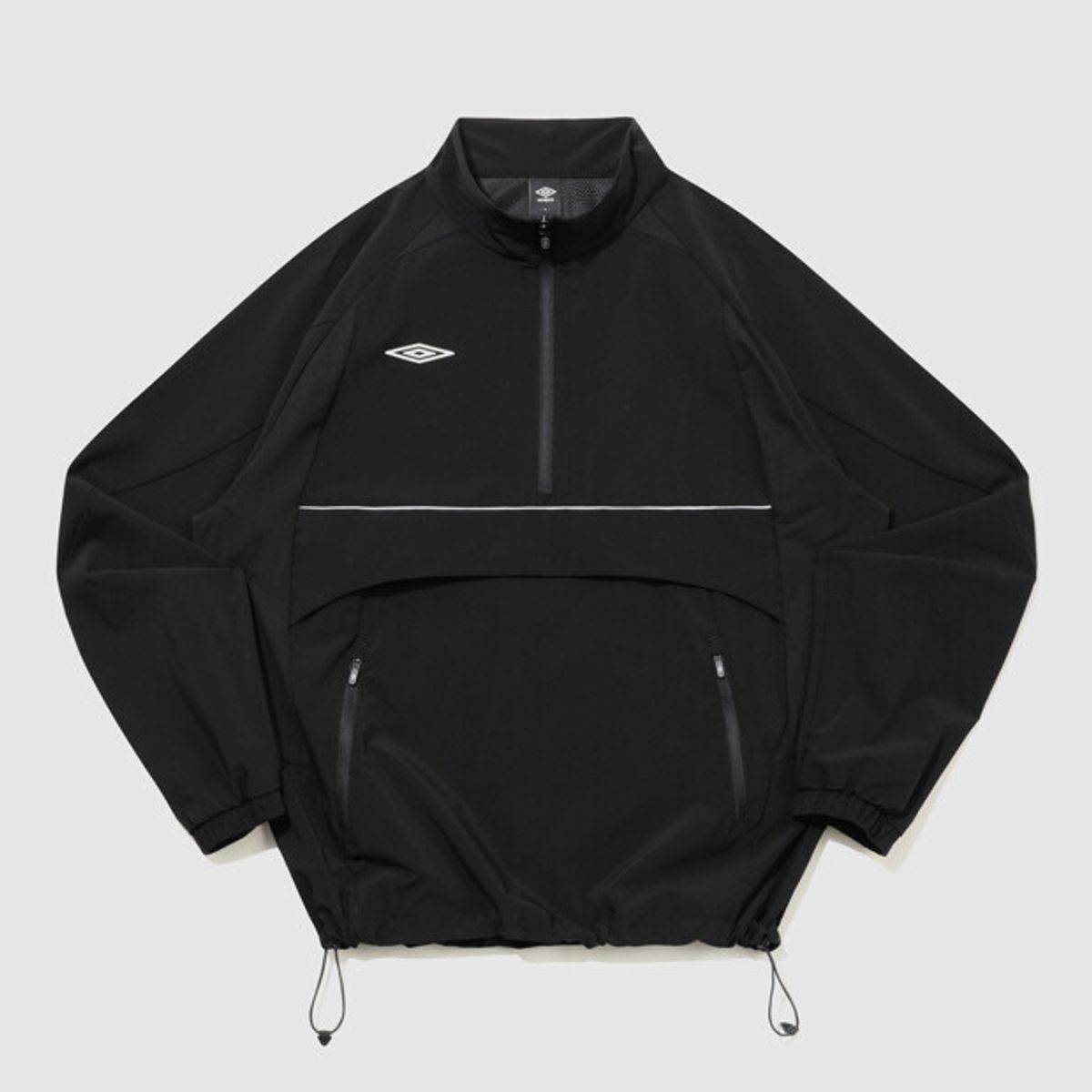 엄브로(UMBRO) 올라운드 스트레치 스탠넥 아노락 블랙 UR121SWT21