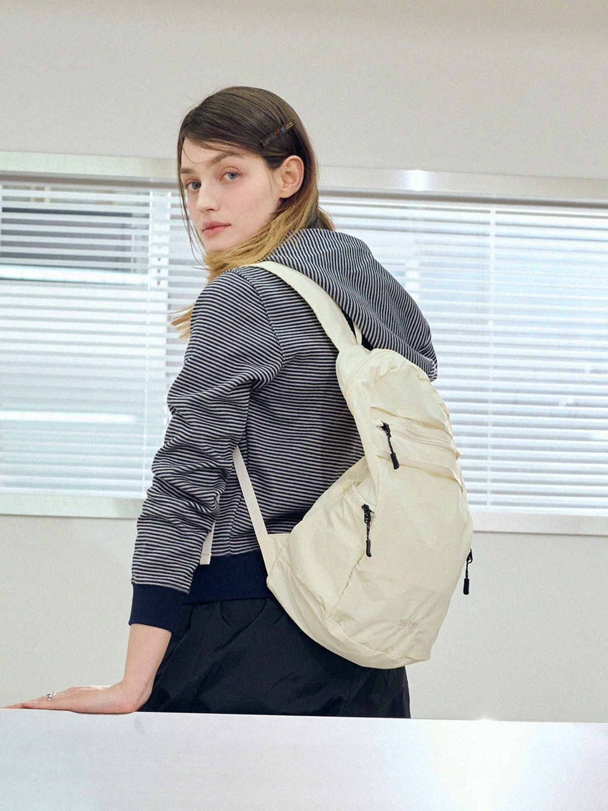 샐볼(SALBOL) 504 EASY BACKPACK [IVORY]