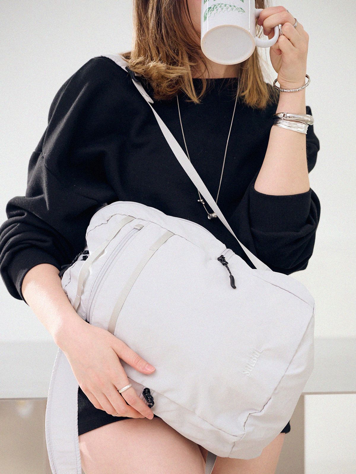 샐볼(SALBOL) 504 EASY BACKPACK [GRAY]