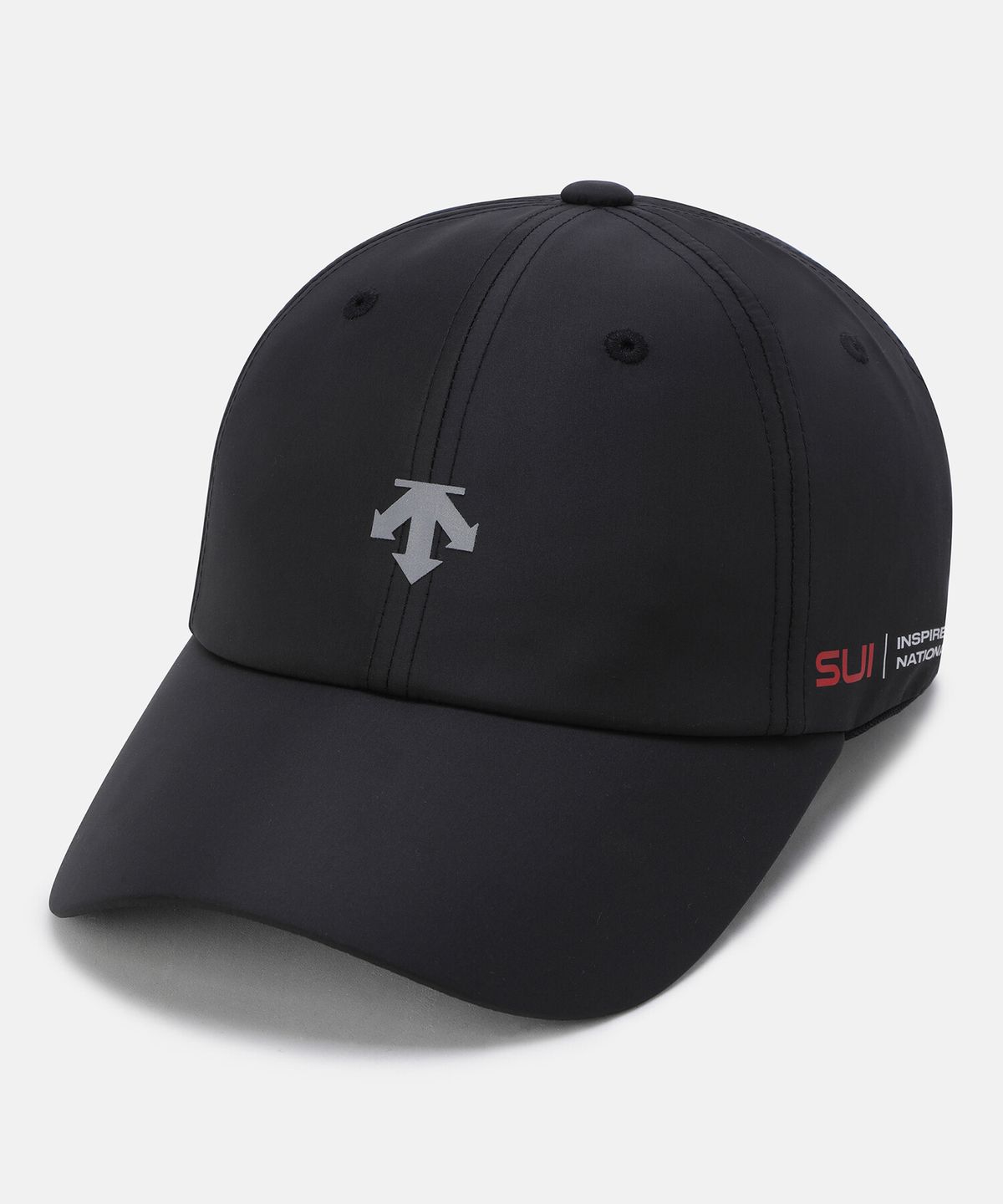 데상트(DESCENTE) 스위스 트라이애슬론 선 쉴드 볼캡 블랙 SR123ICP11