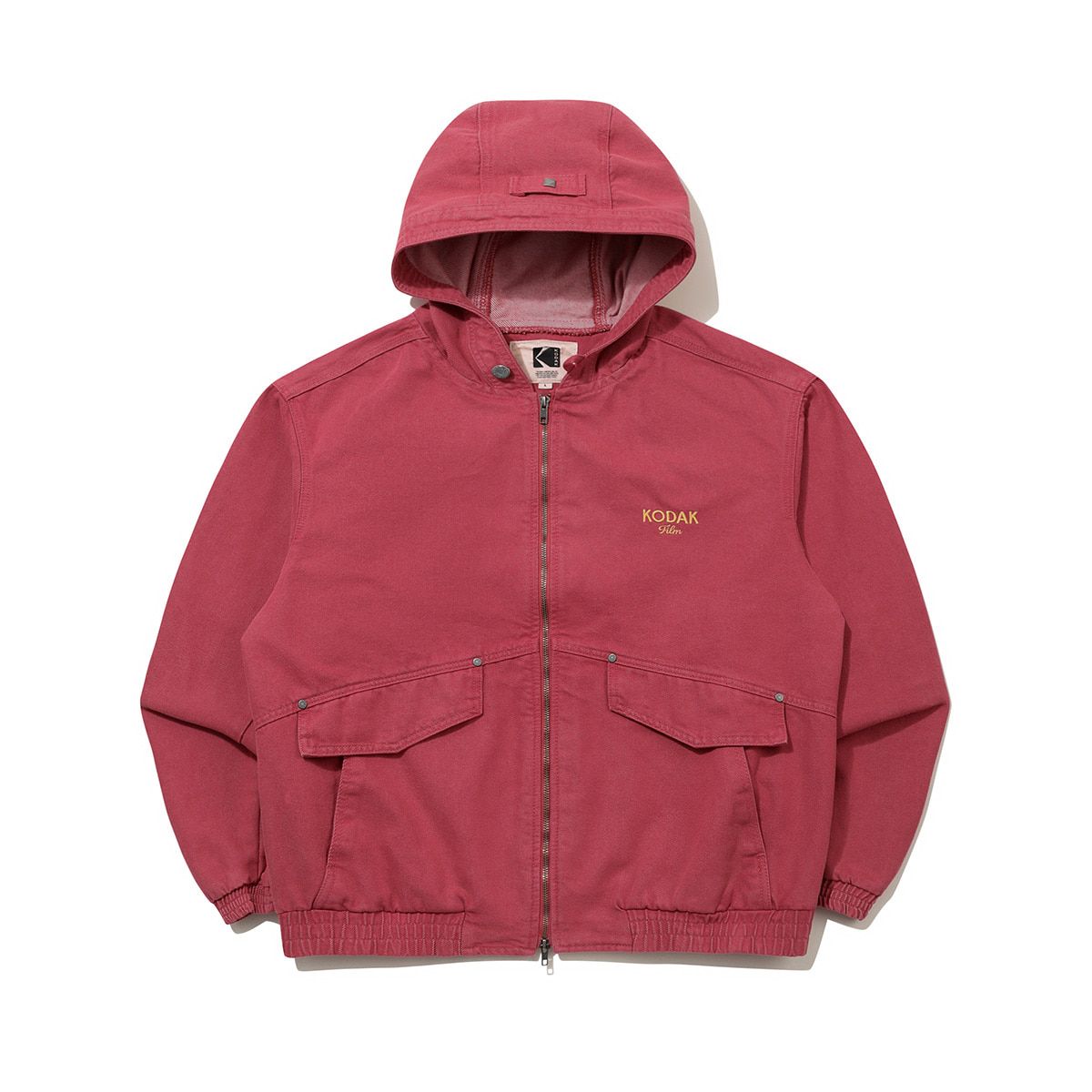 코닥(KODAK) RGB 데님 후드 자켓 RED
