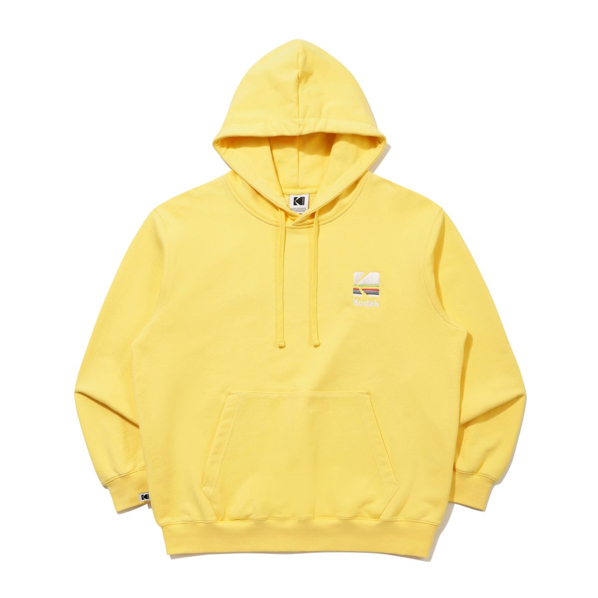 코닥(KODAK) 레인보우 후드 티셔츠 YELLOW