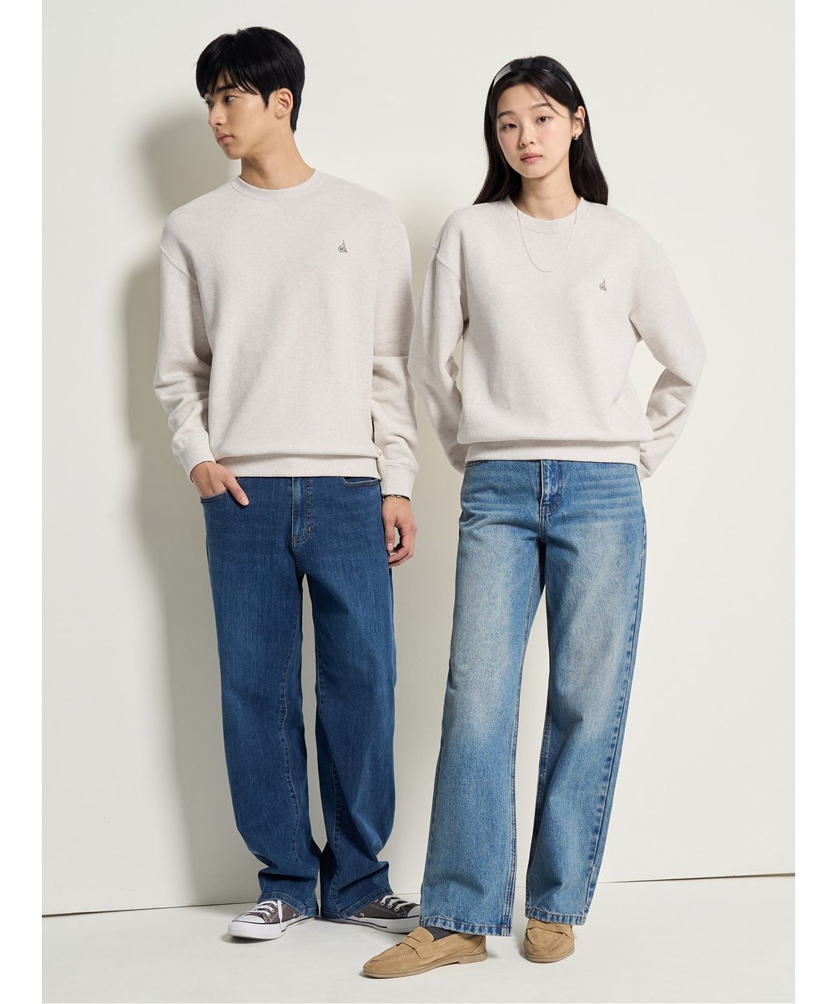 빈폴 멘(BEANPOLE MEN) [Essential] 스웨트 셔츠  아이보리