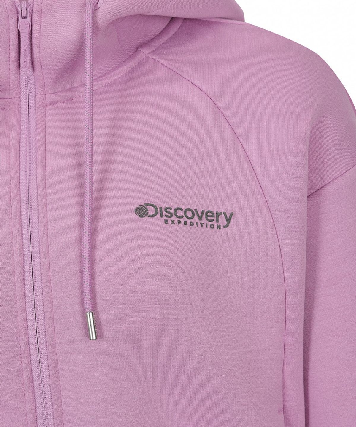 디스커버리 익스페디션(DISCOVERY EXPEDITION) 여성 크롭 트레이닝 후드형 자켓 (L.VIOLET)