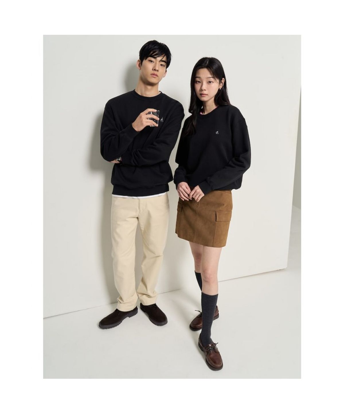 빈폴 멘(BEANPOLE MEN) [Essential] 스웨트 셔츠  블랙