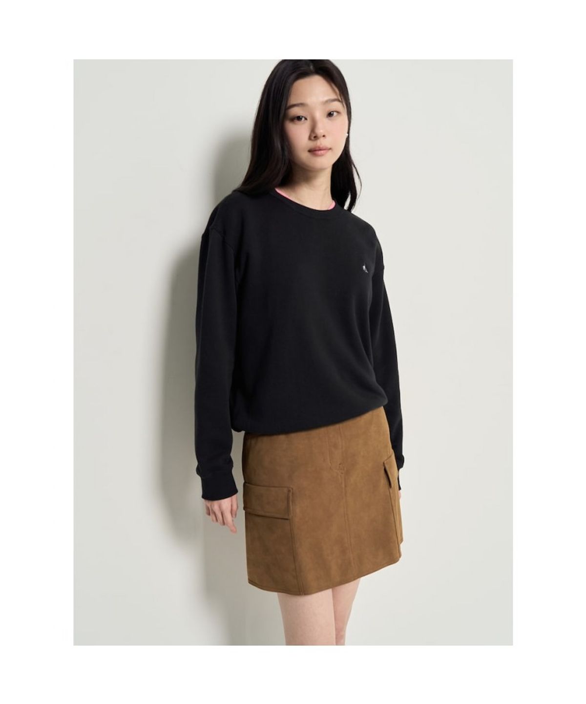 빈폴 멘(BEANPOLE MEN) [Essential] 스웨트 셔츠  블랙