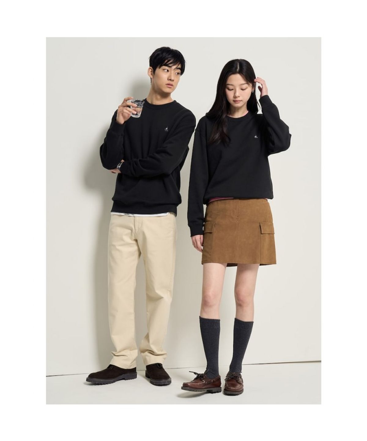 빈폴 멘(BEANPOLE MEN) [Essential] 스웨트 셔츠  블랙