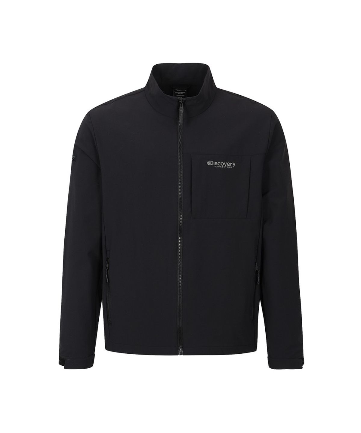 디스커버리 익스페디션(DISCOVERY EXPEDITION) 남성 에센셜 하이넥 소프트쉘 자켓 (BLACK)