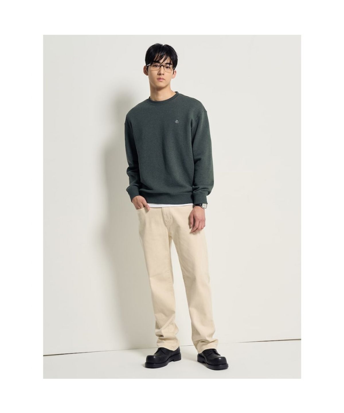 빈폴 멘(BEANPOLE MEN) [Essential] 스웨트 셔츠  그린