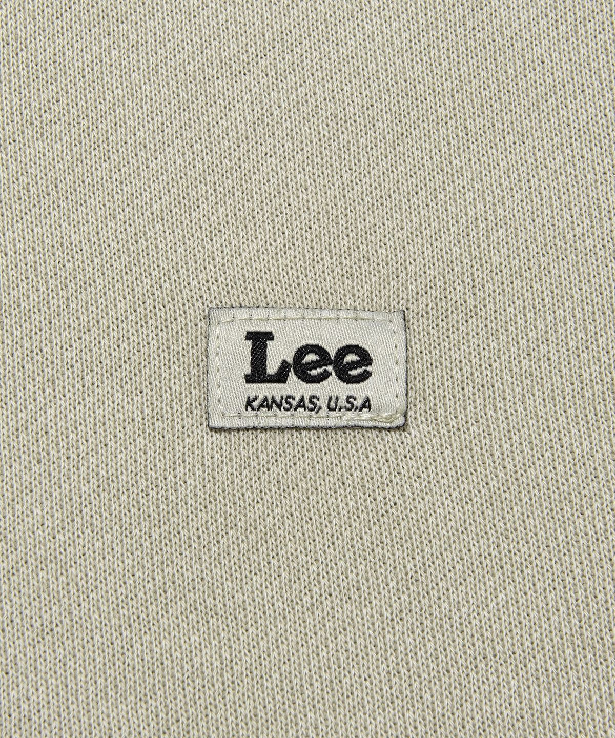 리(LEE) 다이드 라벨 후드 집업 피그먼트 그레이