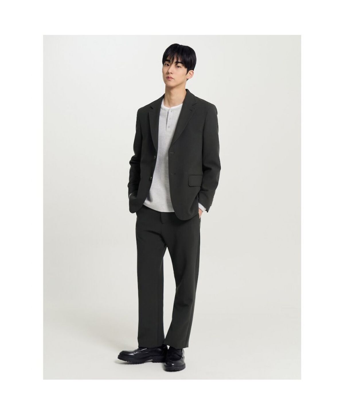 빈폴 멘(BEANPOLE MEN) 소프트 셋업 컴포트핏 재킷  애쉬