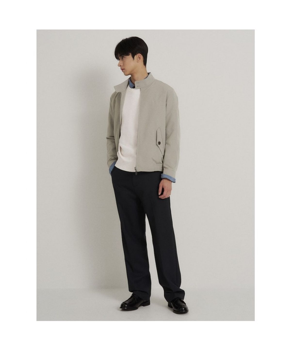 빈폴 멘(BEANPOLE MEN) 헤링턴 재킷  베이지
