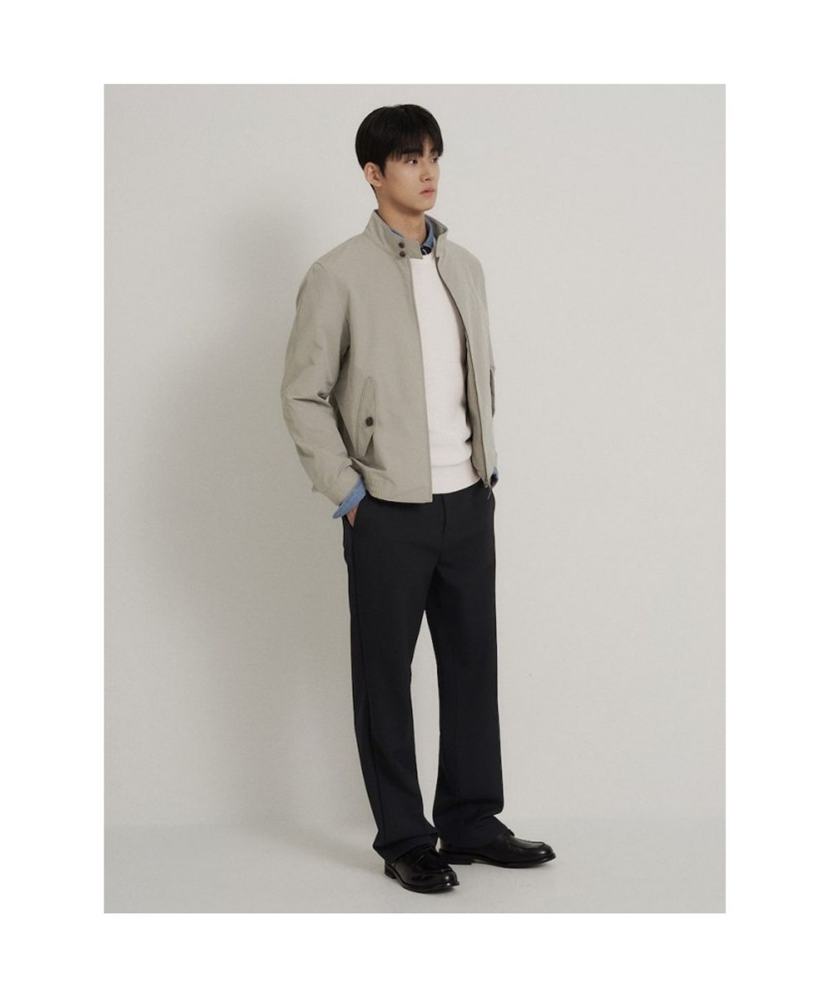 빈폴 멘(BEANPOLE MEN) 헤링턴 재킷  베이지