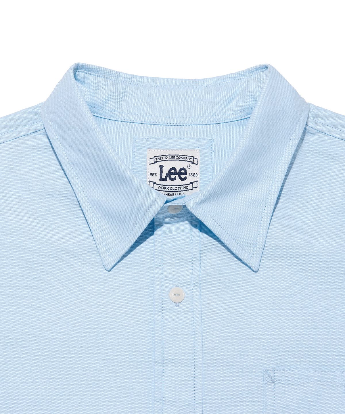 리(LEE) 로코 포켓 옥스포드 셔츠 라이트블루