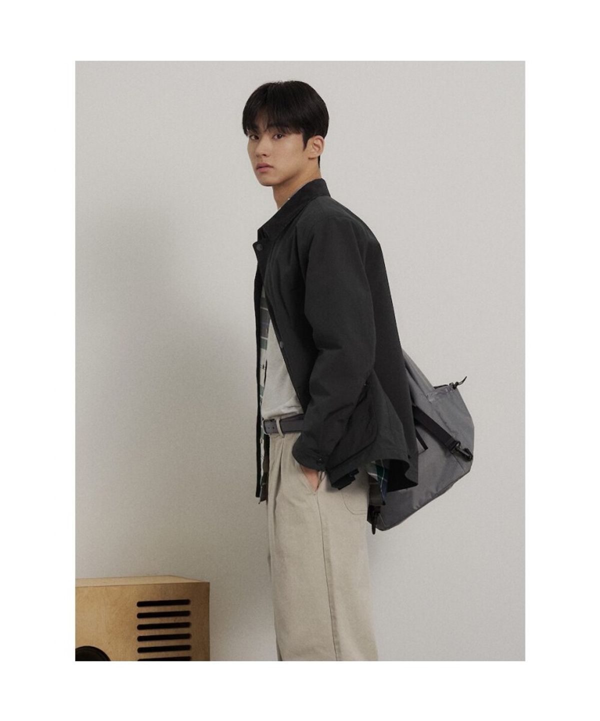 빈폴 멘(BEANPOLE MEN) 캐주얼 헌팅 재킷  블랙