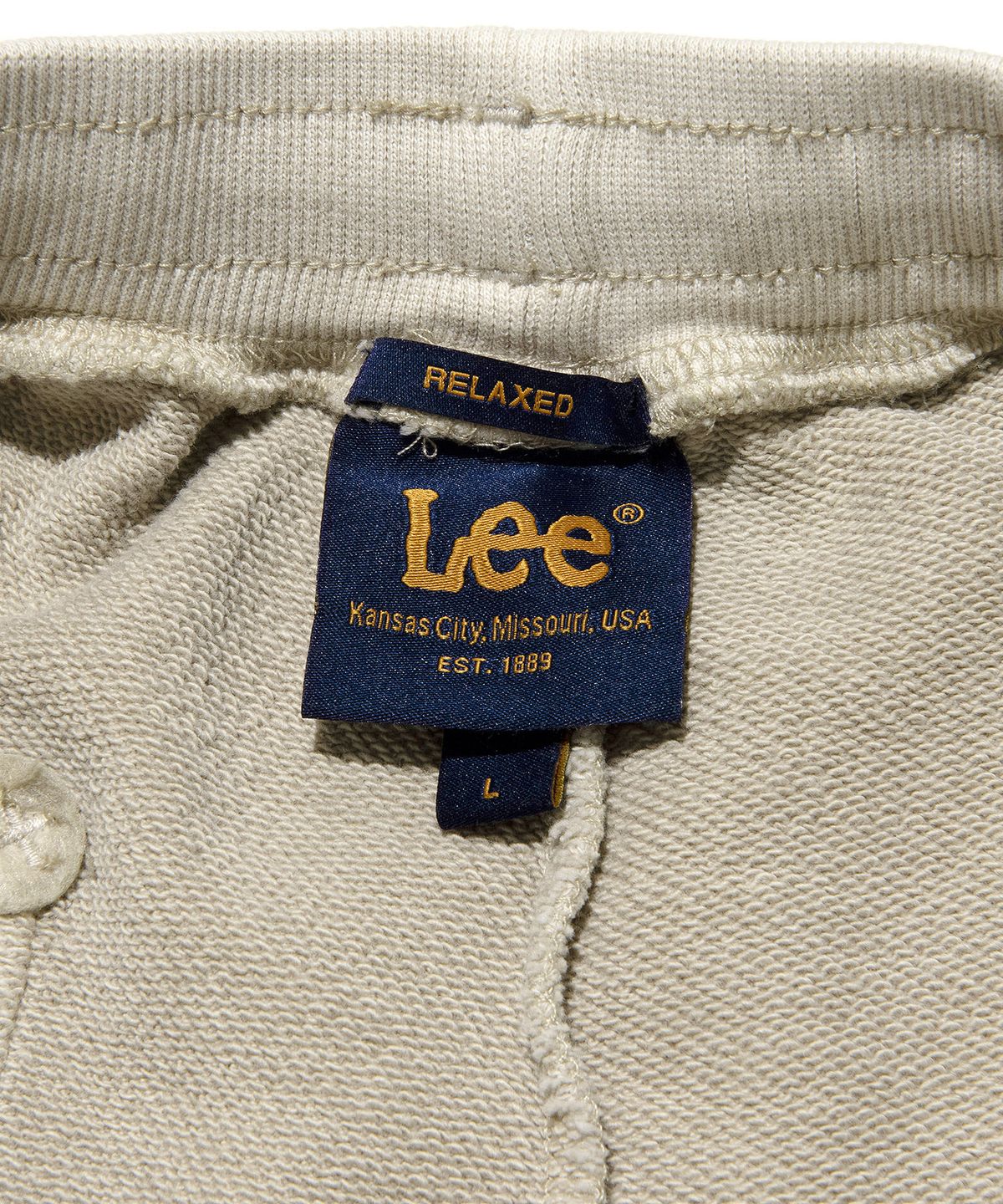 리(LEE) 다이드 라벨 스웻 팬츠 피그먼트 그레이