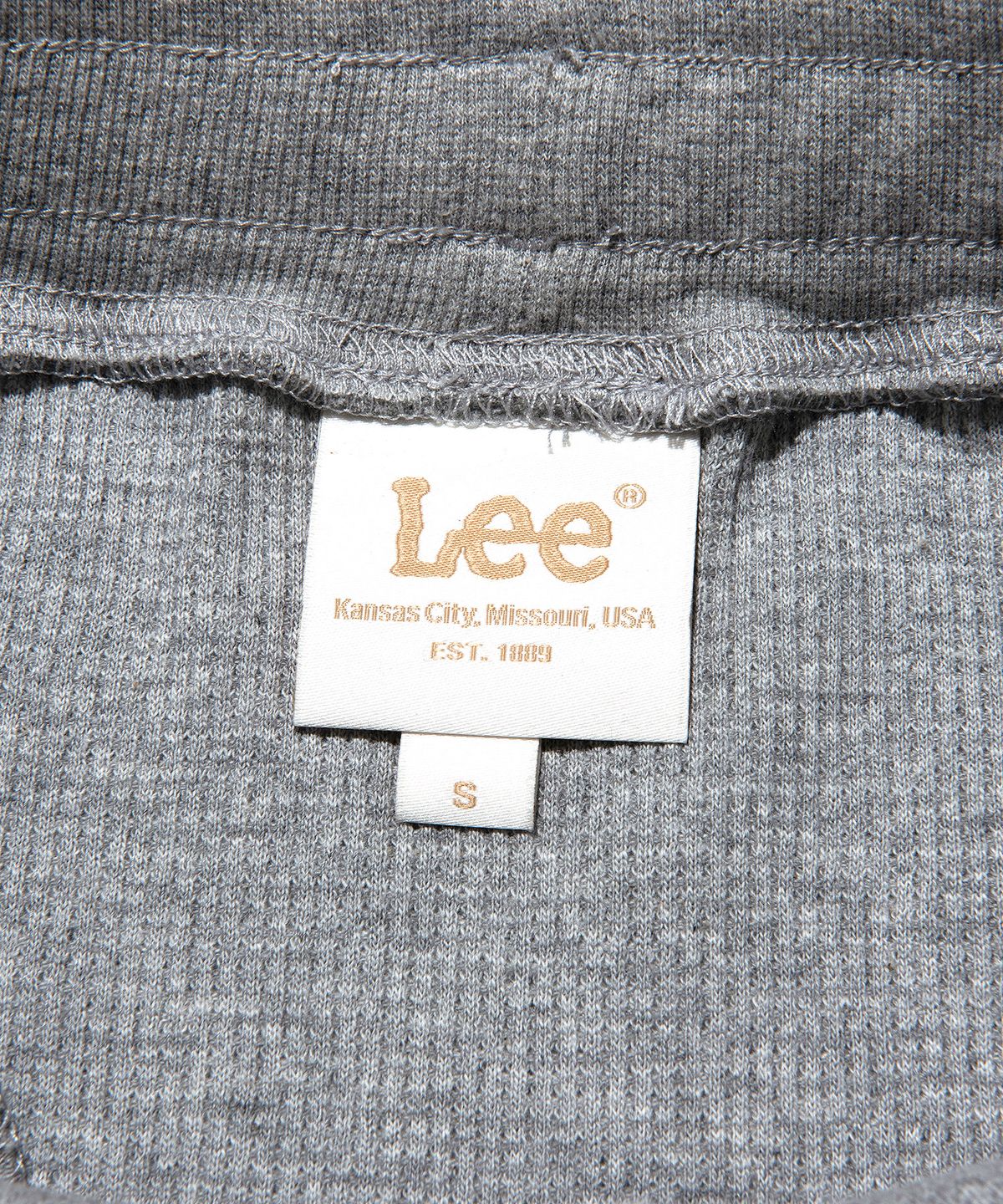 리(LEE) 우먼 와플 미디 스웻 스커트 그레이