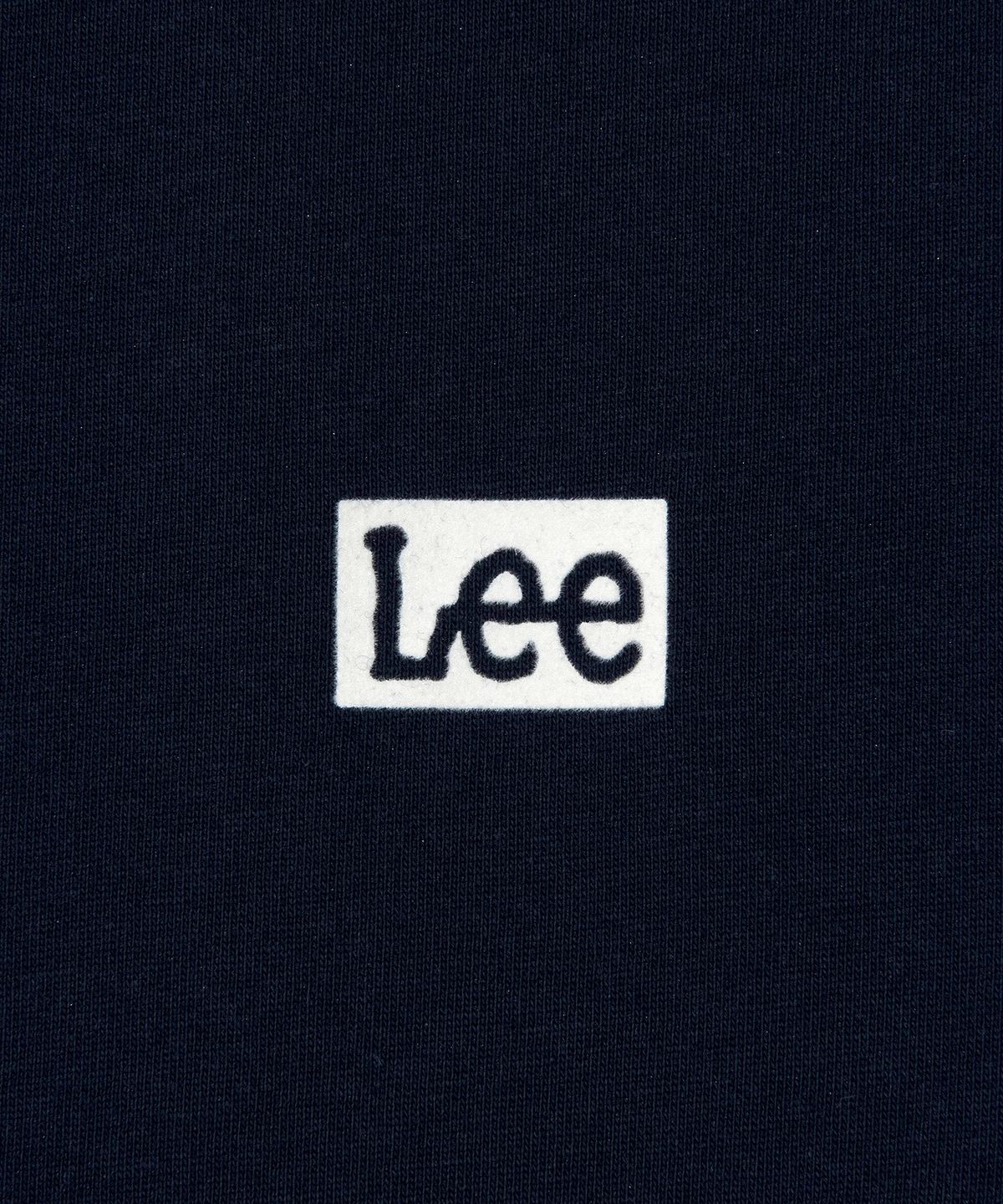 리(LEE) 박스 트위치 로고 반팔 티셔츠 네이비