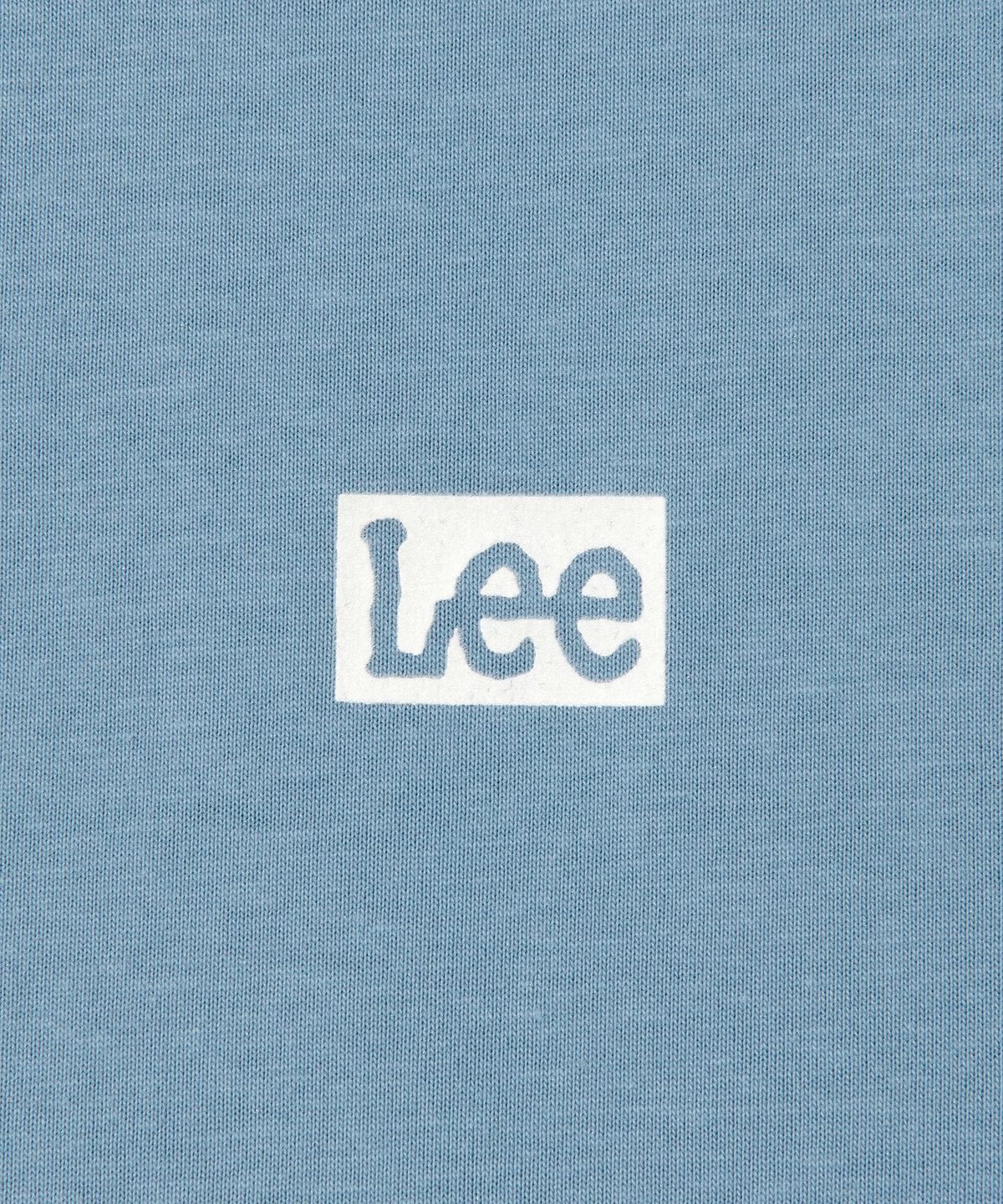 리(LEE) 박스 트위치 로고 반팔 티셔츠 블루