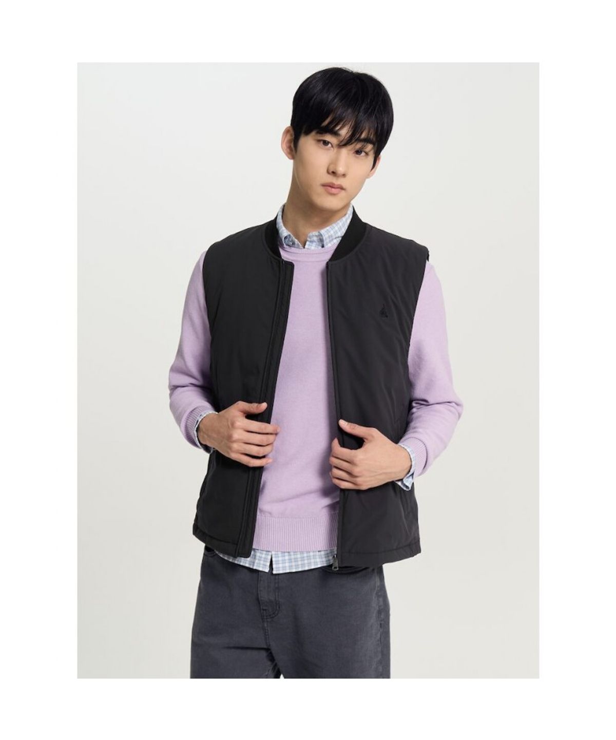 빈폴 멘(BEANPOLE MEN) 베스트 디테처블 코트  블랙