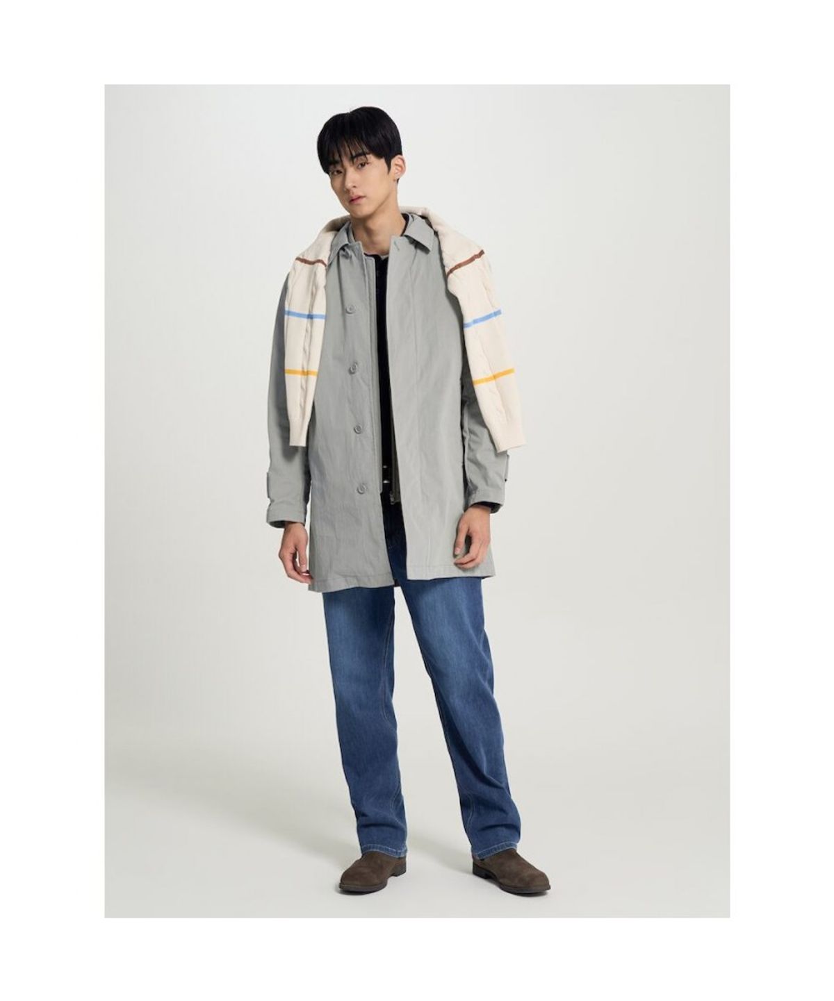 빈폴 멘(BEANPOLE MEN) 베스트 디테처블 코트  카키