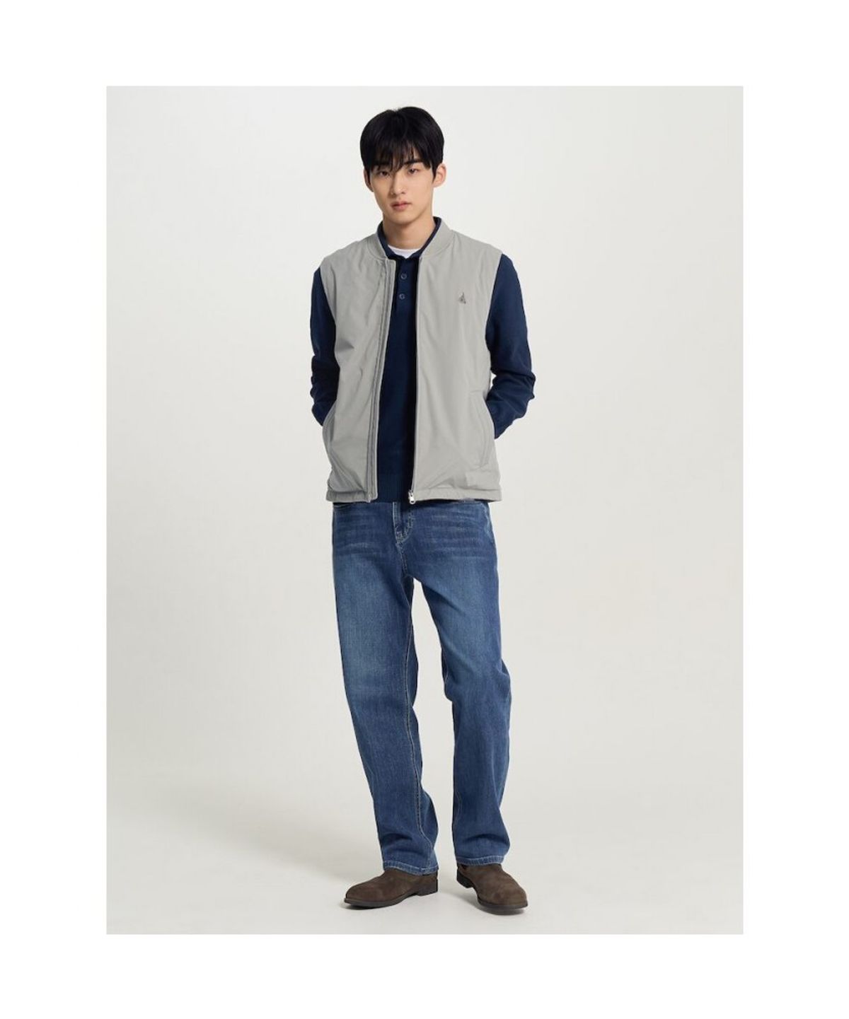 빈폴 멘(BEANPOLE MEN) 베스트 디테처블 코트  카키