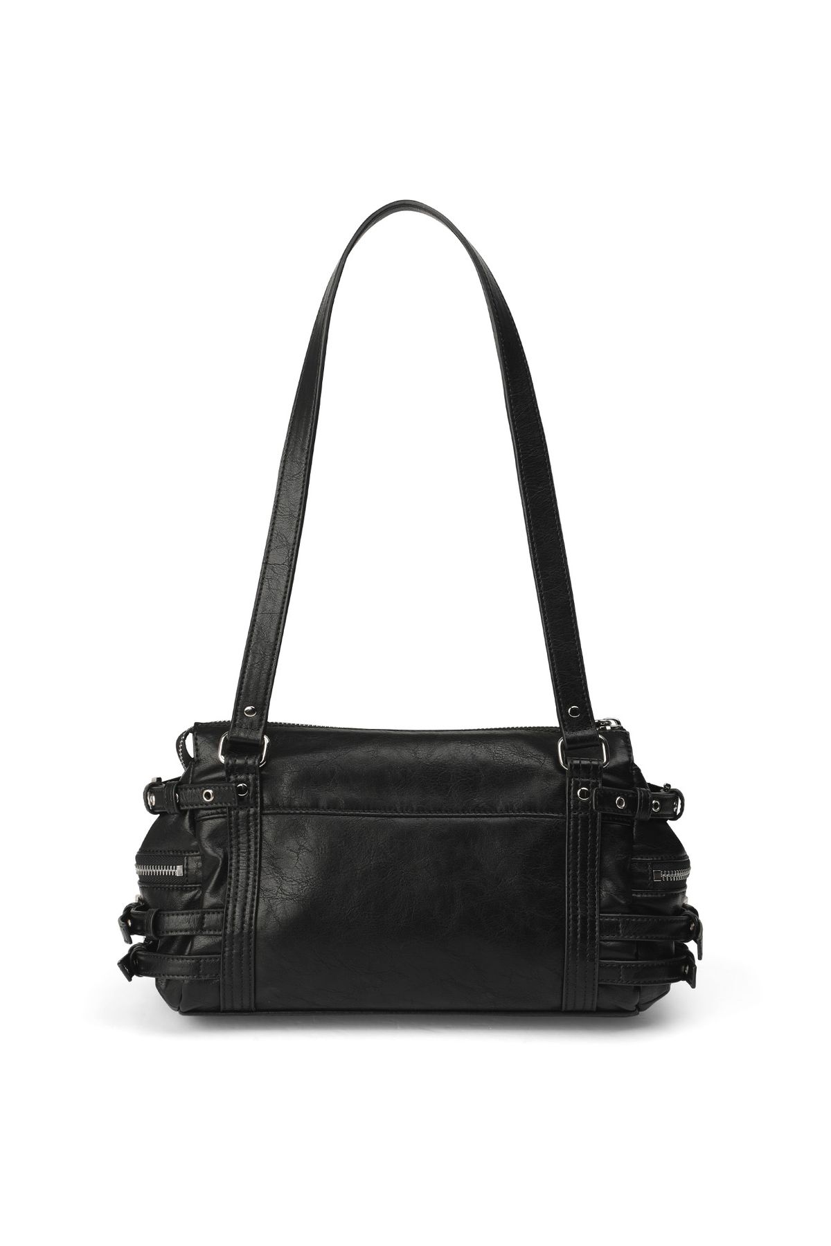 다이닛(DEINET) BELTED POCKET MINI SHOULDER BAG IN BLACK