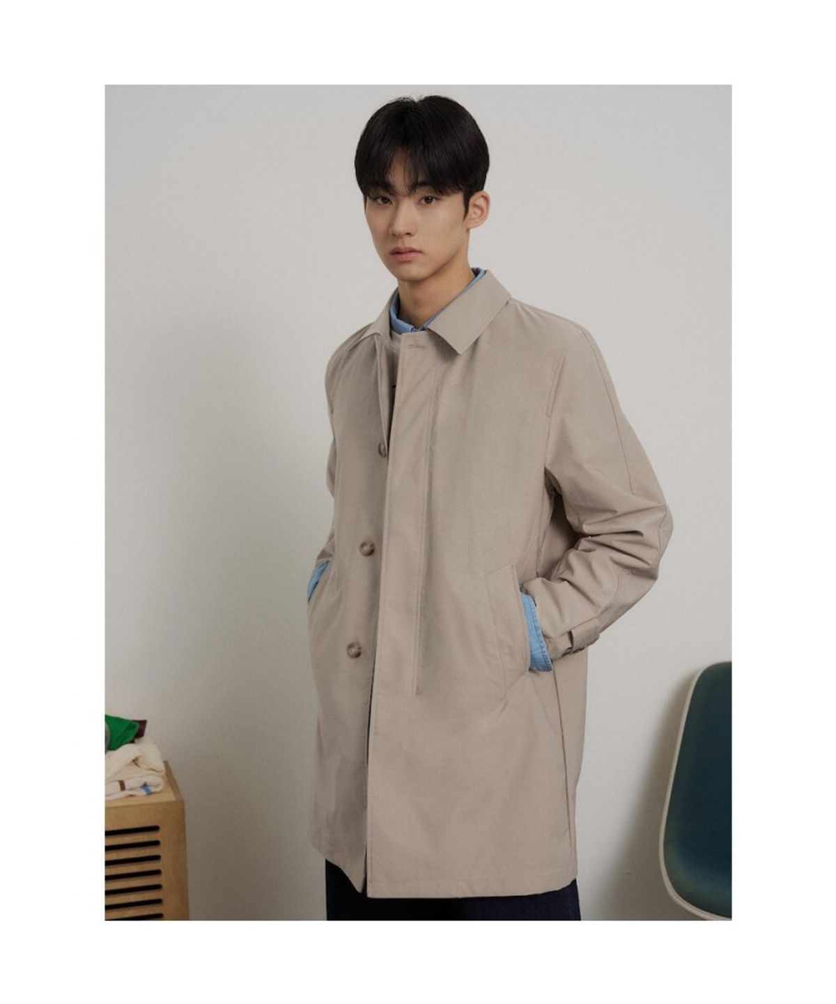 빈폴 멘(BEANPOLE MEN) 싱글 맥코트  베이지