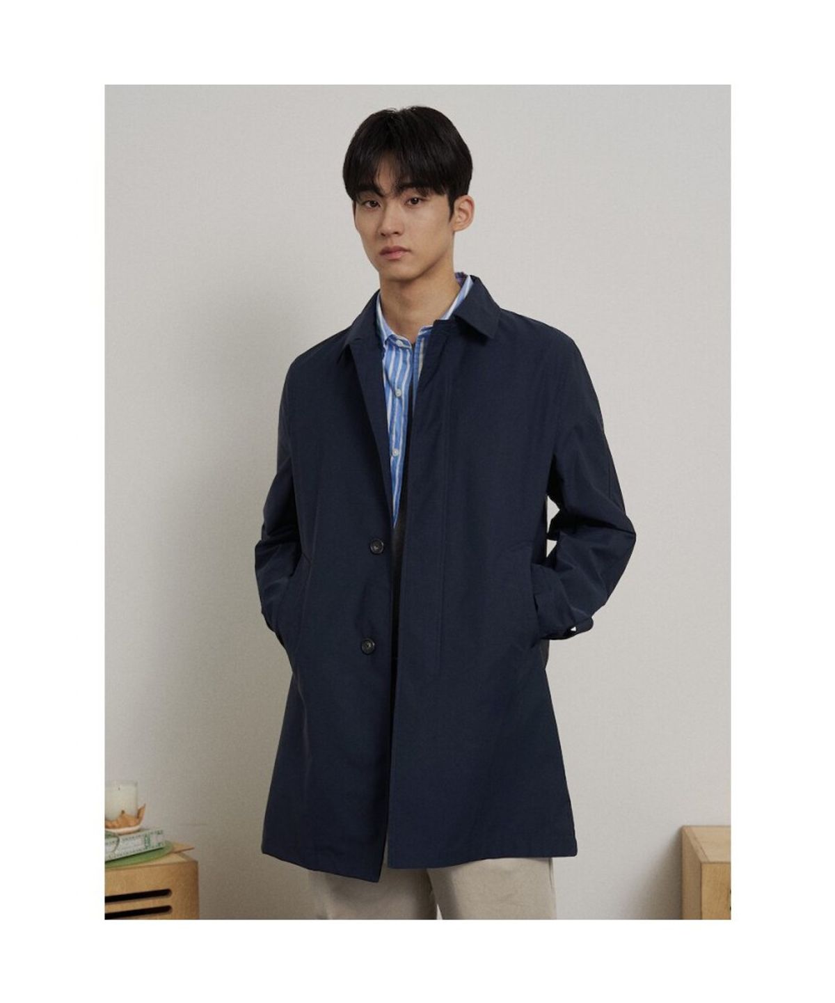 빈폴 멘(BEANPOLE MEN) 싱글 맥코트  네이비