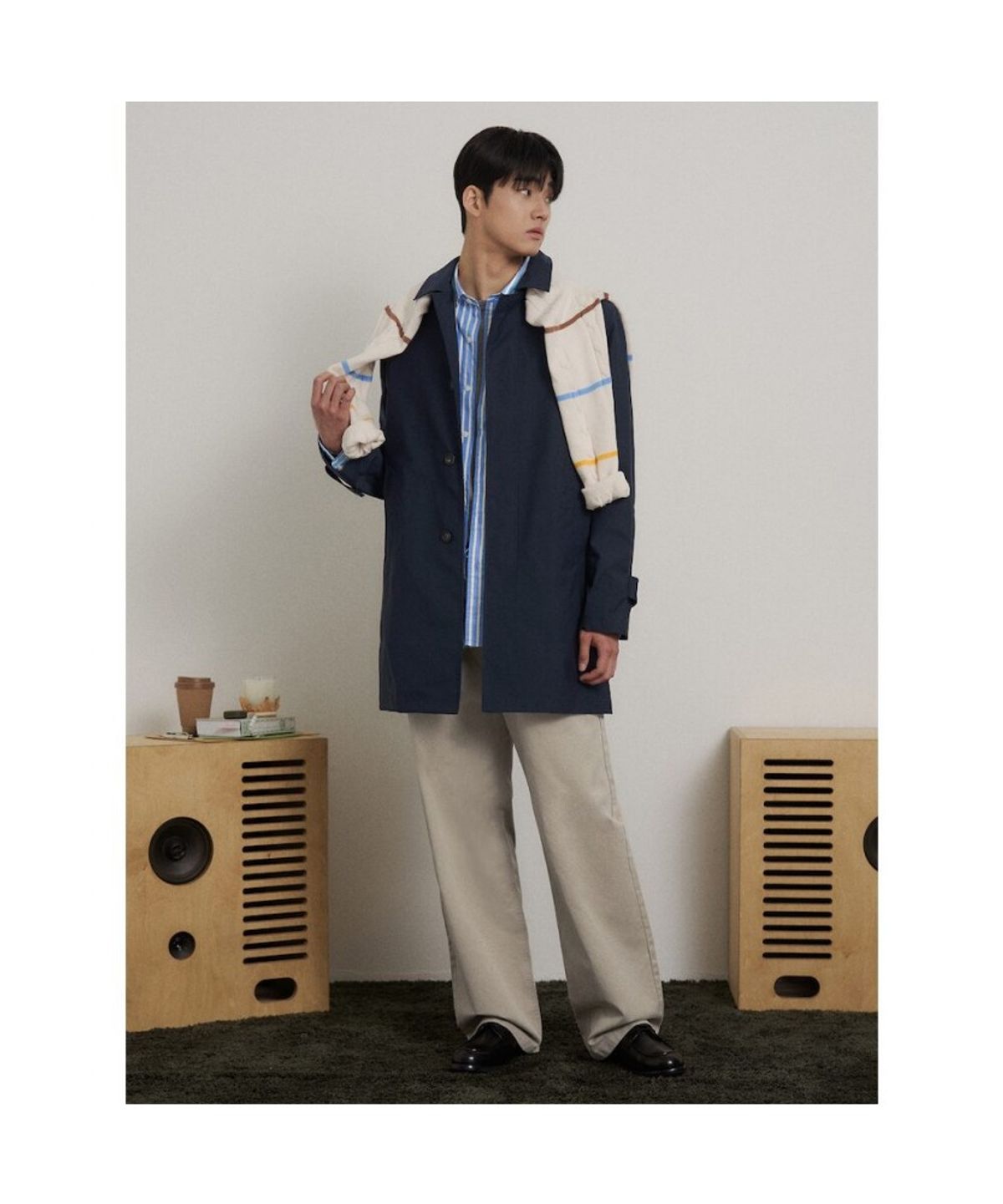 빈폴 멘(BEANPOLE MEN) 싱글 맥코트  네이비