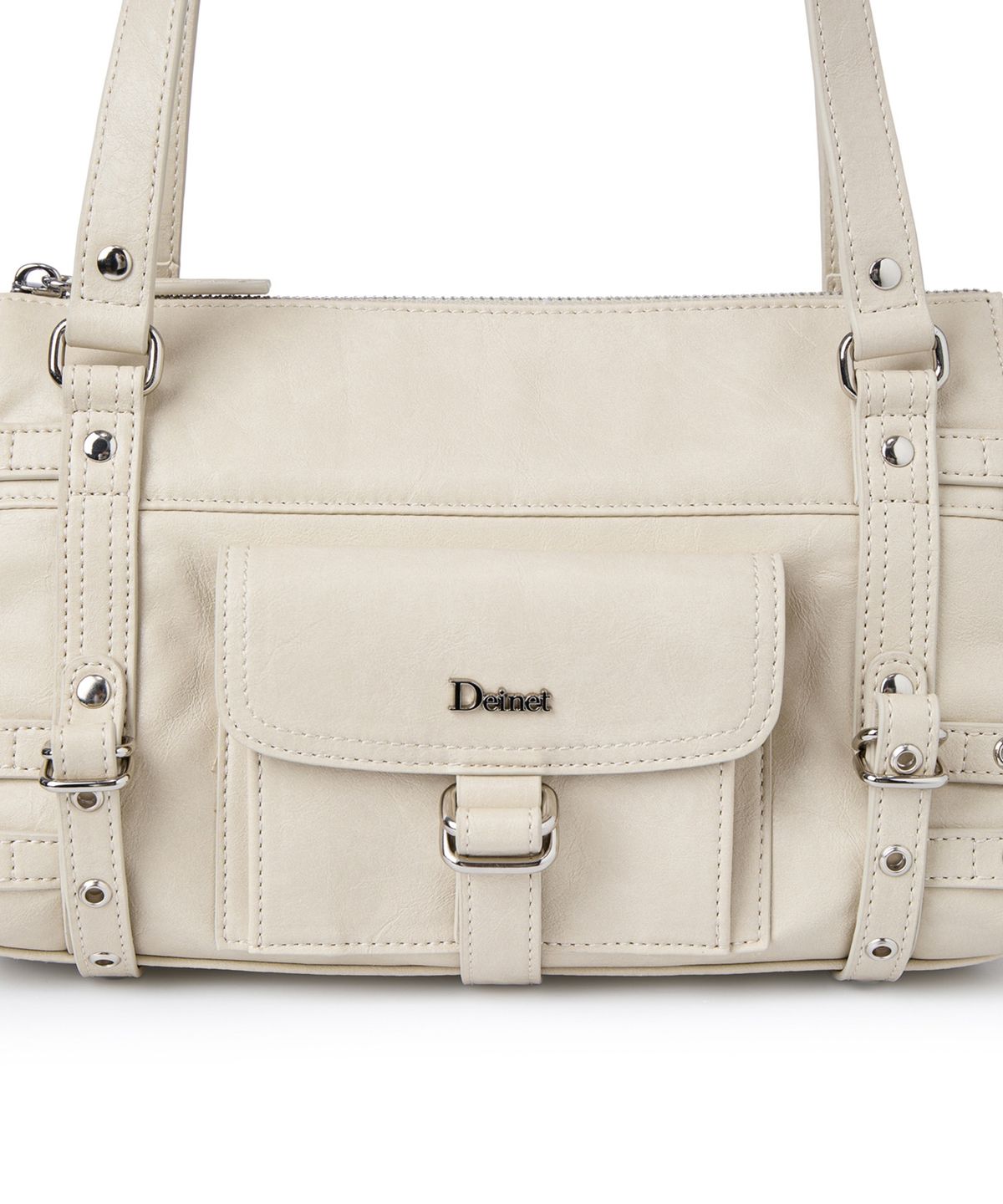 다이닛(DEINET) BELTED POCKET MINI SHOULDER BAG IN BEIGE