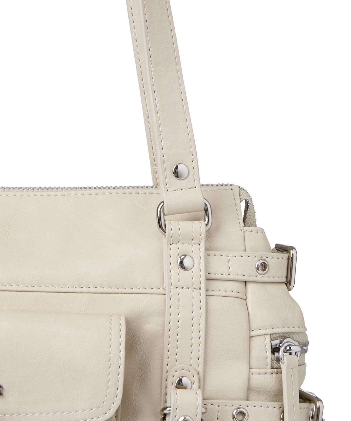 다이닛(DEINET) BELTED POCKET MINI SHOULDER BAG IN BEIGE