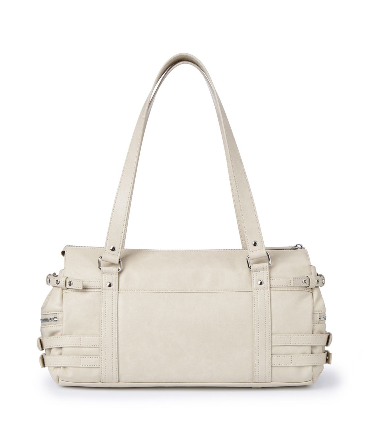 다이닛(DEINET) BELTED POCKET SHOULDER BAG IN BEIGE