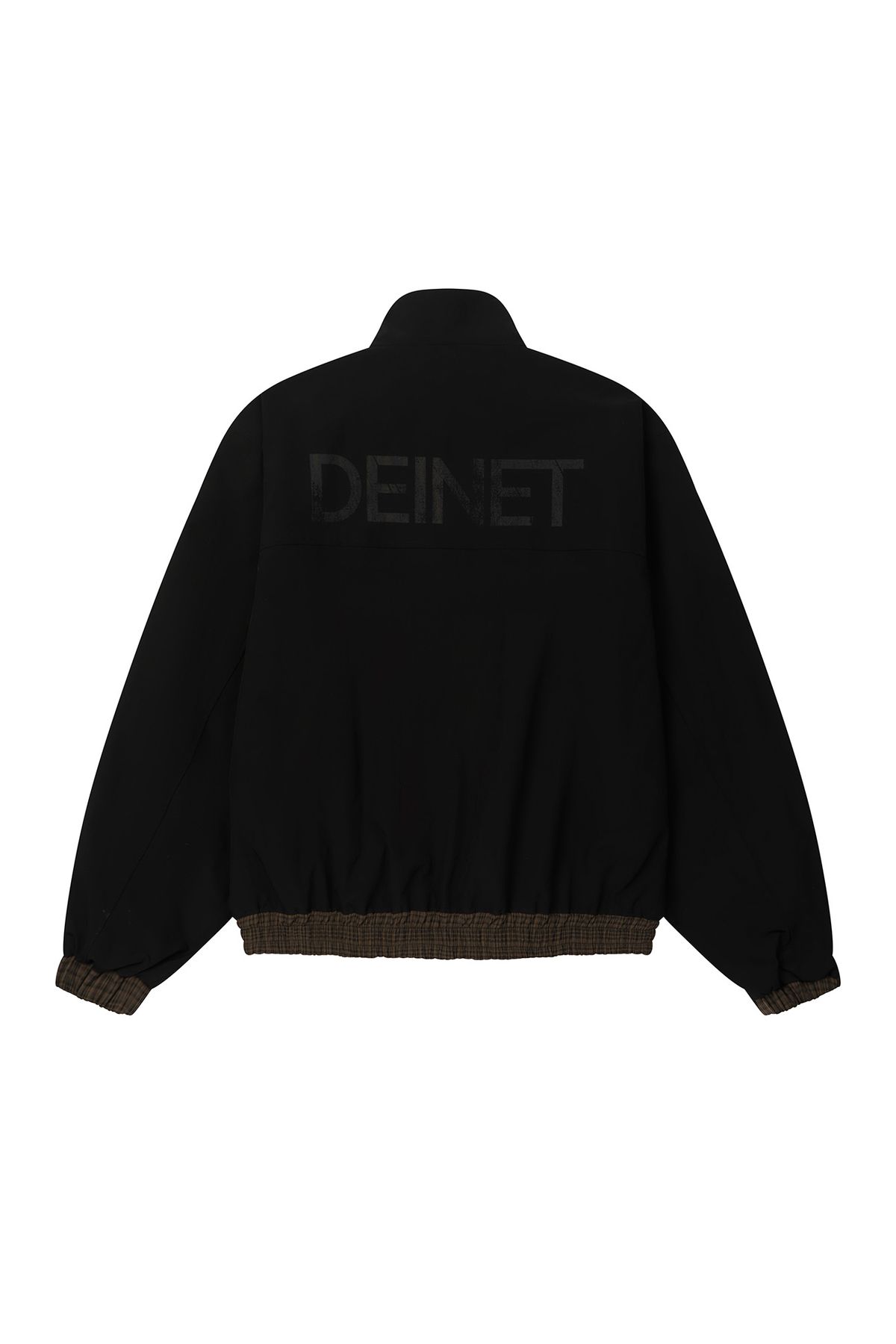 다이닛(DEINET) POINT CHECK DETAIL JACKET IN BLACK
