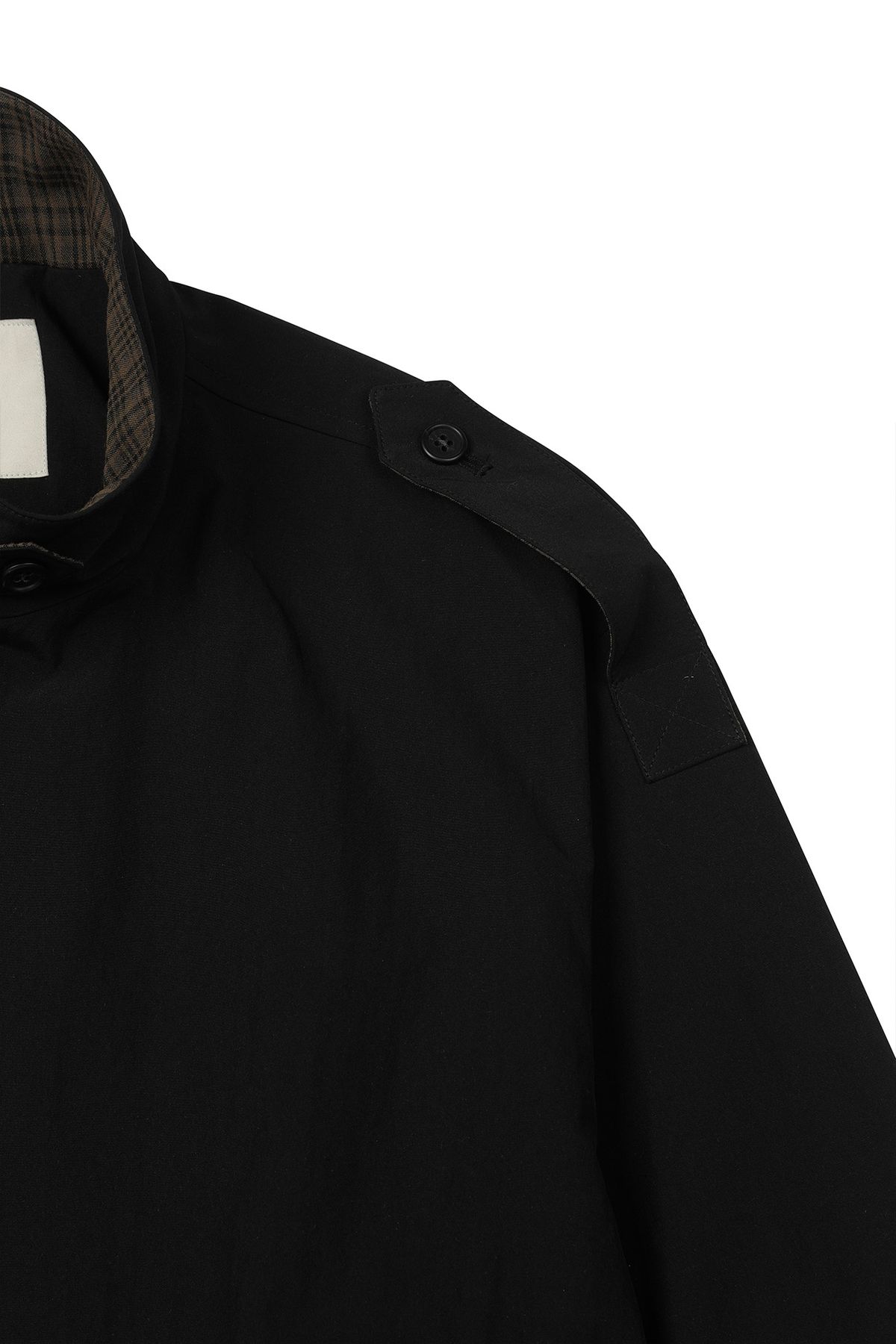 다이닛(DEINET) POINT CHECK DETAIL JACKET IN BLACK