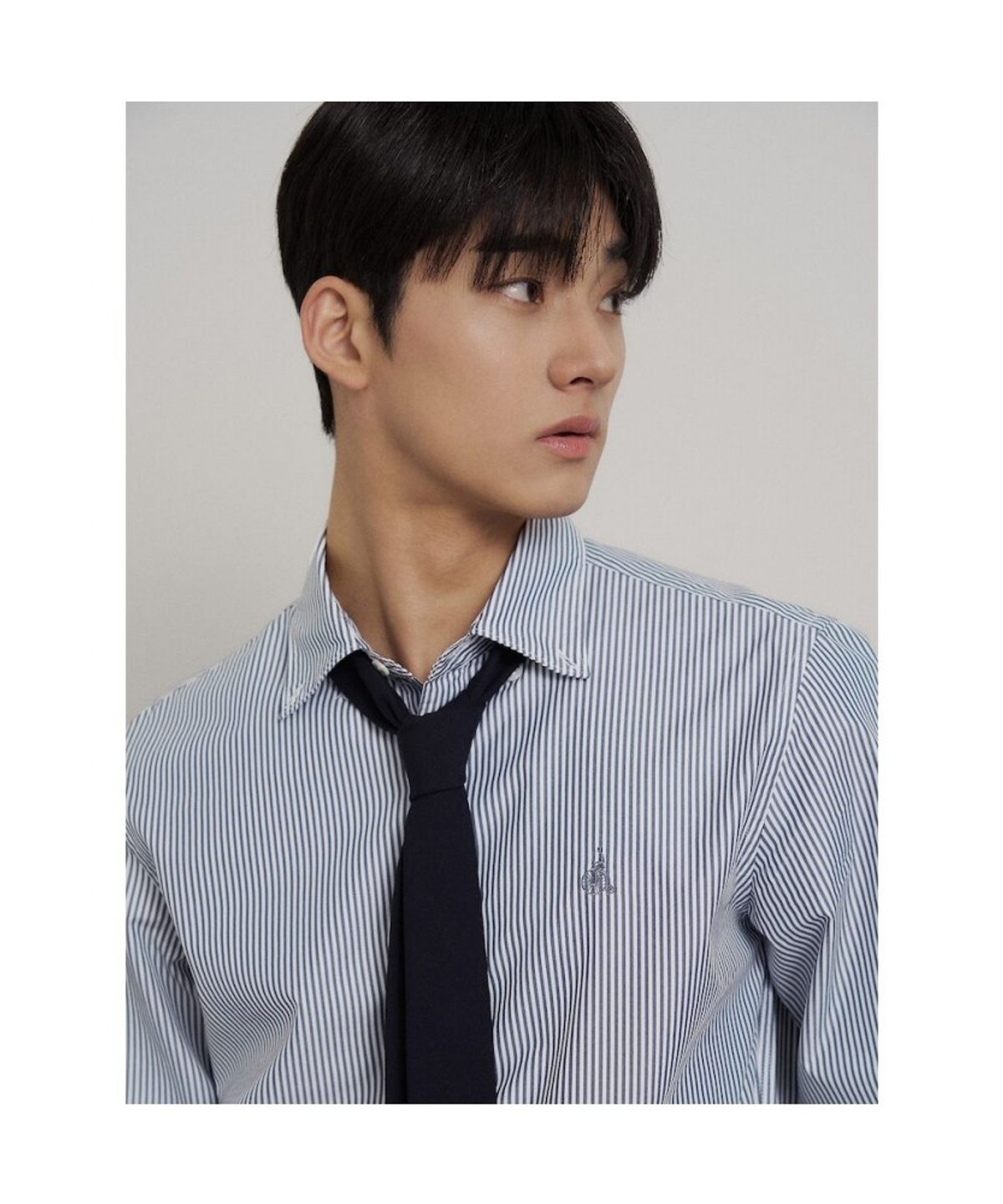 빈폴 멘(BEANPOLE MEN) [Essential] 플레인 스트라이프 셔츠  애쉬