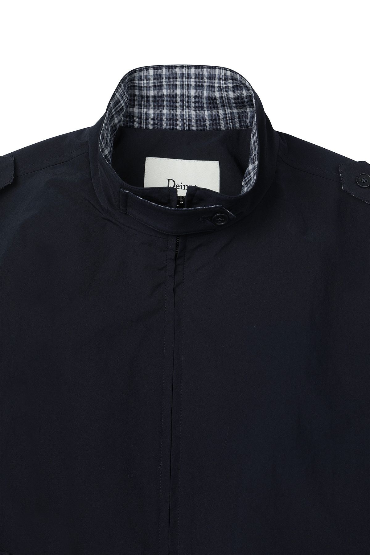다이닛(DEINET) POINT CHECK DETAIL JACKET IN NAVY