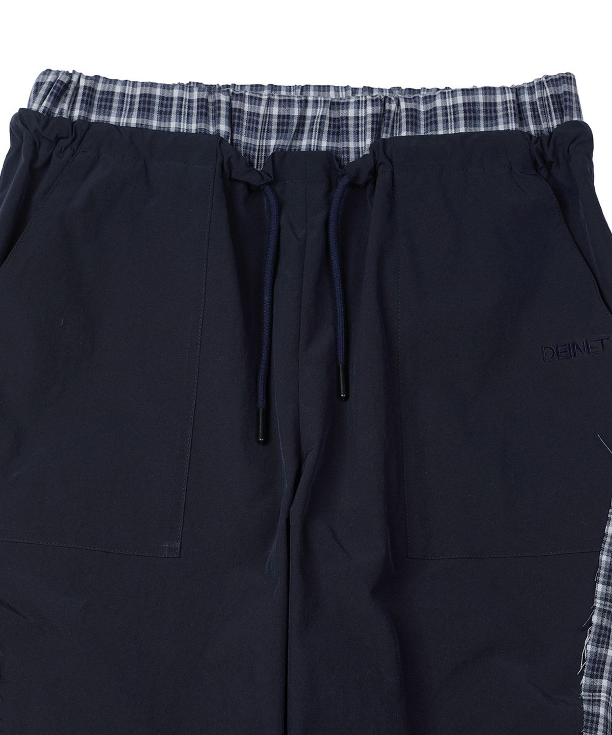 다이닛(DEINET) POINT CHECK DETAIL PANTS IN NAVY