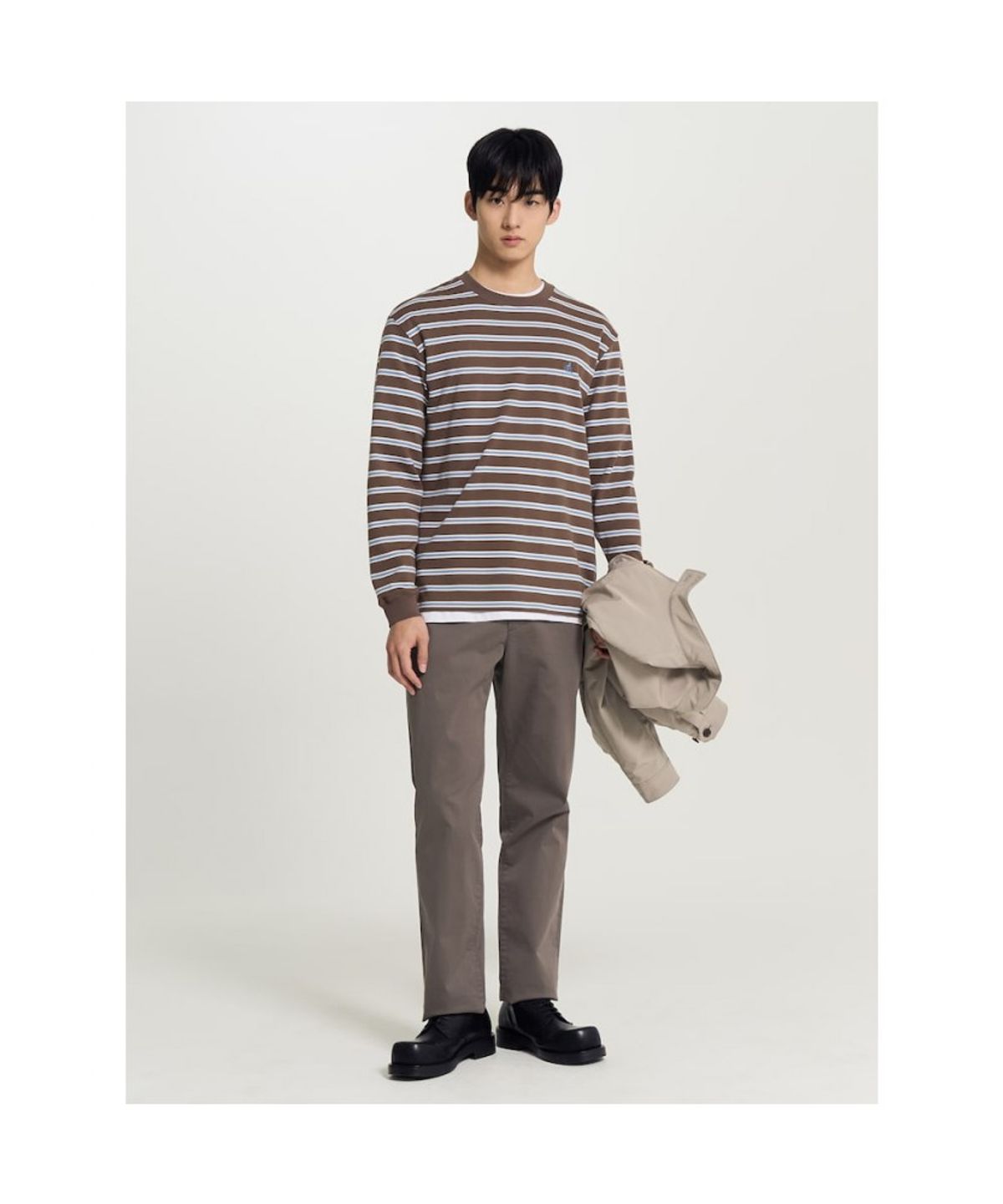 빈폴 멘(BEANPOLE MEN) [Essential] 봄 스탠다드핏 치노 팬츠  브라운