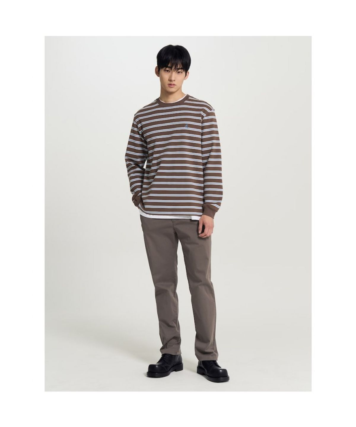 빈폴 멘(BEANPOLE MEN) [Essential] 봄 스탠다드핏 치노 팬츠  브라운