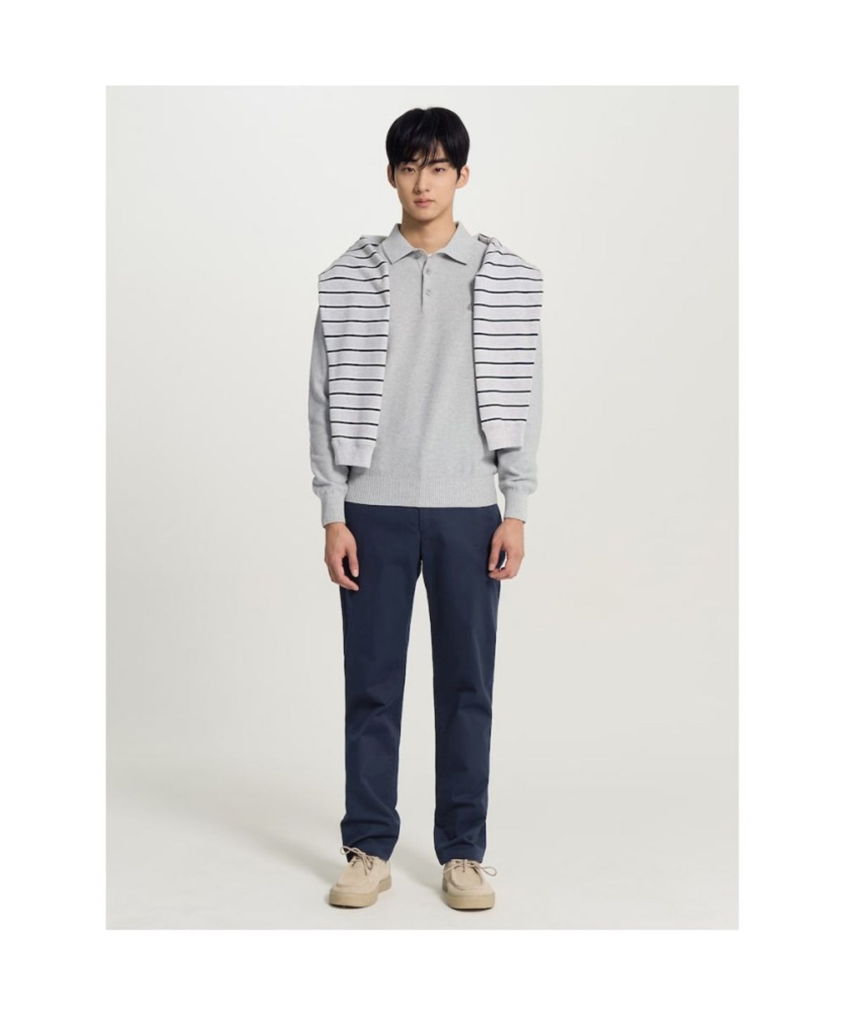 빈폴 멘(BEANPOLE MEN) [Essential] 봄 스탠다드핏 치노 팬츠  네이비